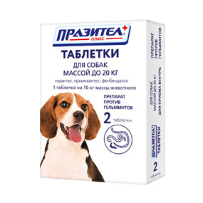 Prazitel plus tablets for dogs of small and medium breeds